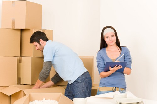 Secure packing materials and organized boxes
